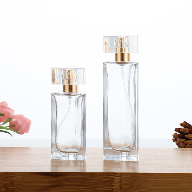 Роскошные уникальные треугольные призменные пустые стеклянные флаконы для духов 30 мл 45 мл с крышкой-распылителем насоса и настраиваемой коробкой