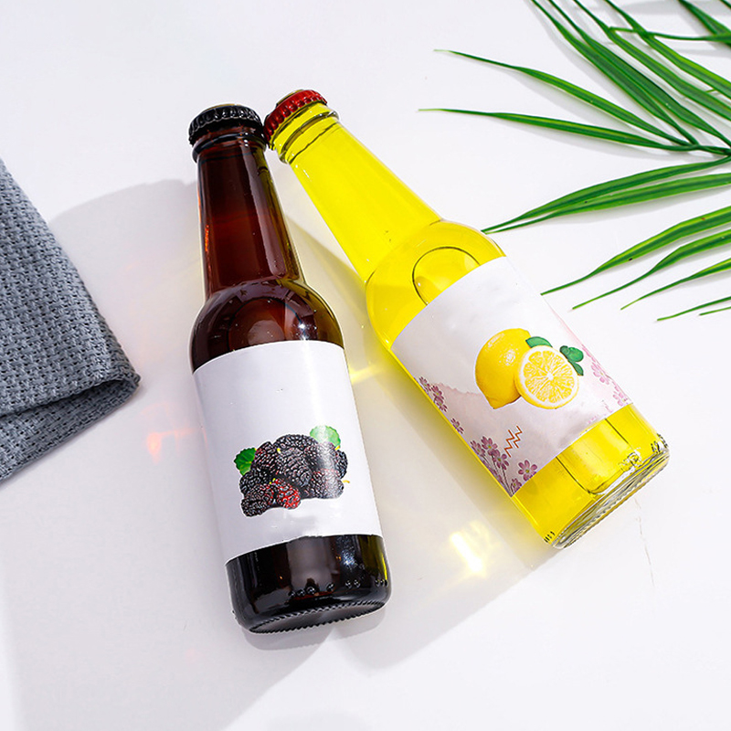 Производители стеклянных пивных бутылок 250 мл 275 мл 330 мл 500 мл Прозрачная стеклянная бутылка Пустая стеклянная бутылка для лимонада