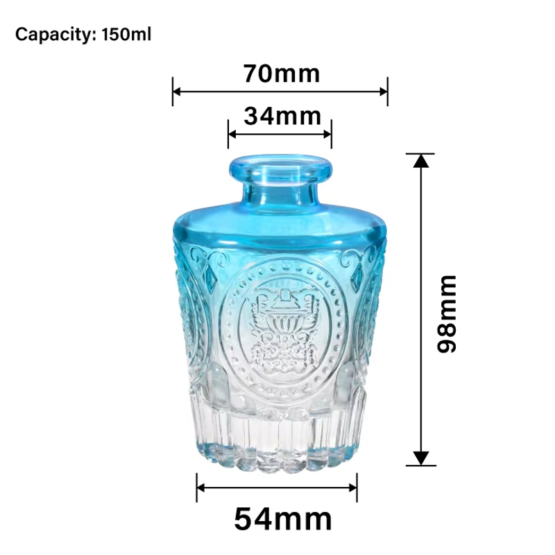 Стеклянная бутылка-диффузор, градиентная бутылка для ароматерапии, многоразовый контейнер для эфирных масел, ароматические аксессуары