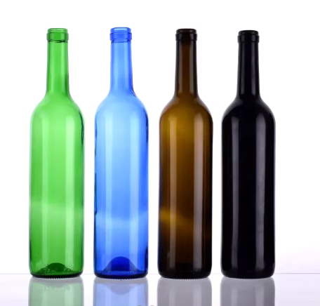 Оптовая продажа 1000 мл пустая стеклянная бутылка вина и водки в форме Бордо 