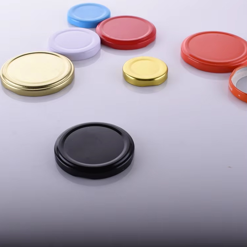 Металлические закручивающиеся колпачки из белой жести Крышка с выступом