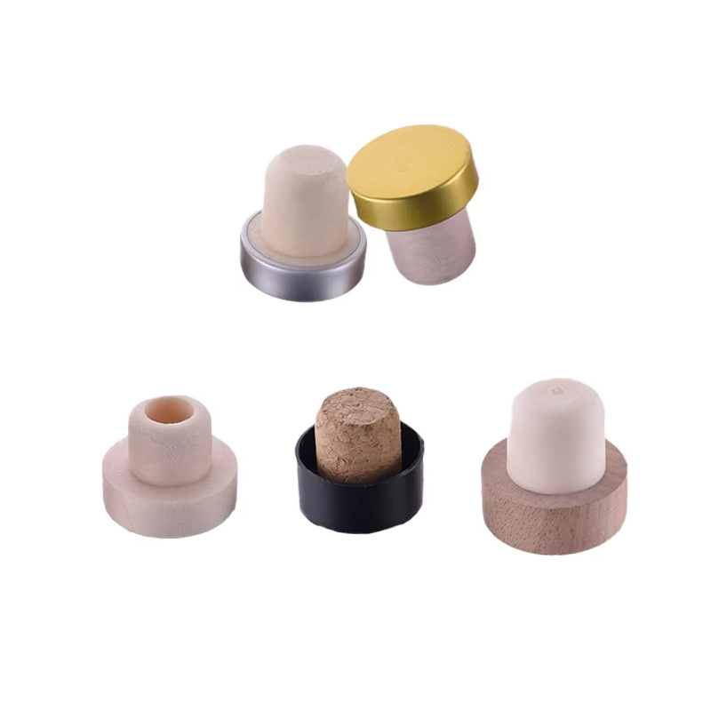 Деревянная верхняя крышка с Т-образным стержнем, синтетическая пробка, деревянная крышка от бутылки ликера