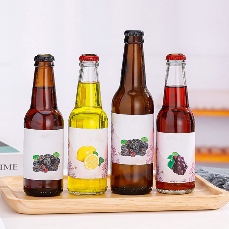 Производители стеклянных пивных бутылок 250 мл 275 мл 330 мл 500 мл Прозрачная стеклянная бутылка Пустая стеклянная бутылка для лимонада