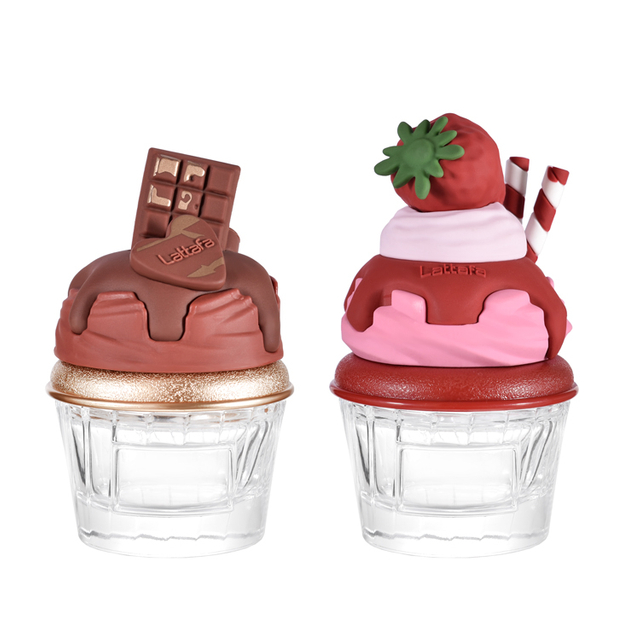 Креативный флакон духов в форме мороженого – симпатичная стеклянная упаковка для аромата в десертном стиле с индивидуальной крышкой