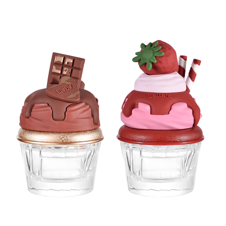 Креативный флакон духов в форме мороженого – симпатичная стеклянная упаковка для аромата в десертном стиле с индивидуальной крышкой