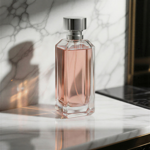 Роскошный флакон для духов из граненого стекла с металлической крышкой, толстым основанием, премиальная упаковка для ароматов