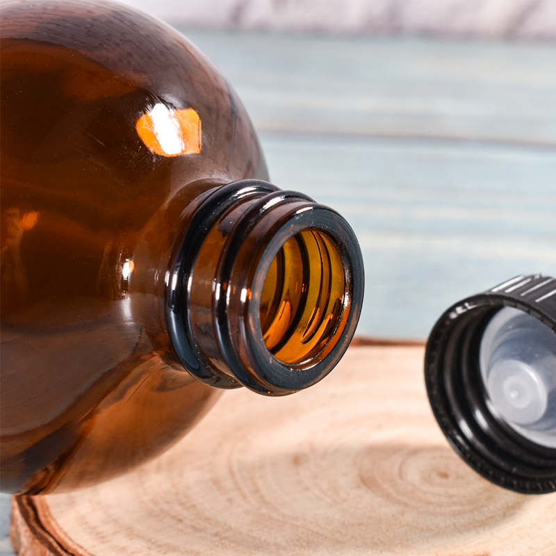 Оптовая Бостонская круглая стеклянная бутылка