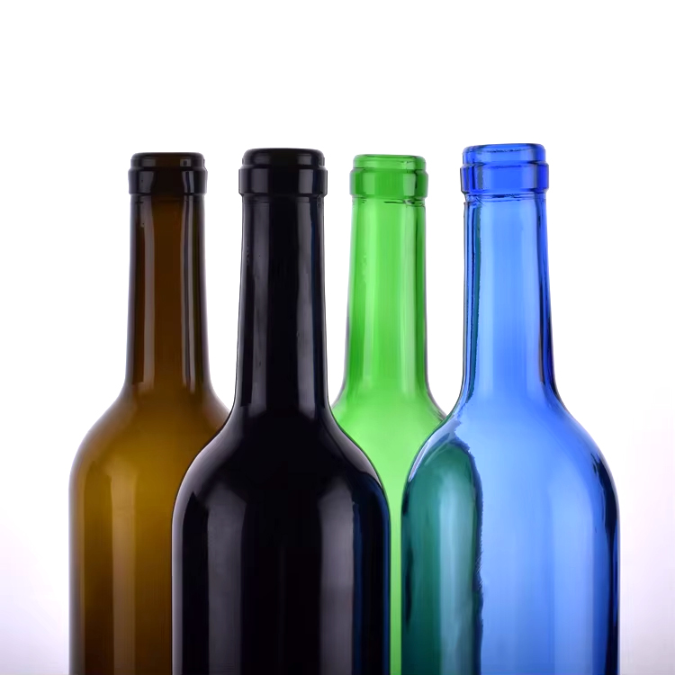 Оптовая продажа 1000 мл пустая стеклянная бутылка вина и водки в форме Бордо