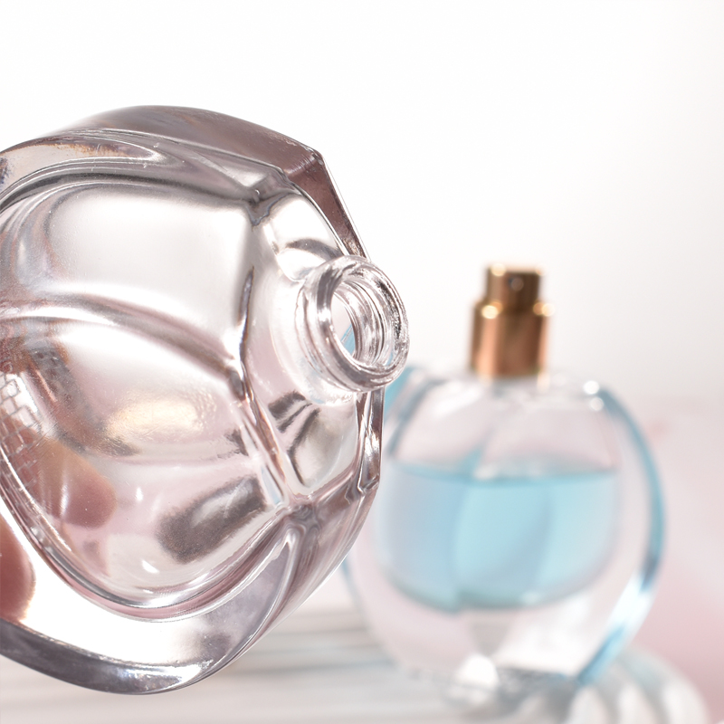 Оптовая продажа, 30 мл, прозрачный стеклянный байонетный распылитель Periume, пустые утолщенные стеклянные косметические флаконы для духов