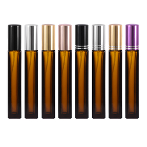 Квадратный портативный дорожный 10 мл стеклянный распылитель для духов многоразового распылителя пустой косметический флакон Янтарный