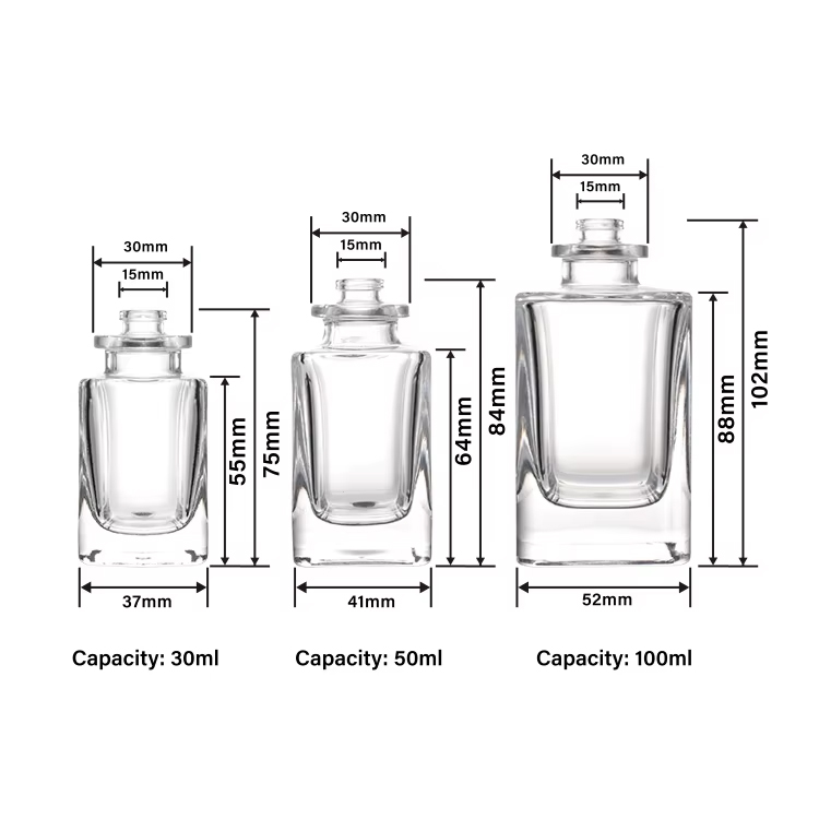 Аромат винтажный квадратный спрей 30 мл 50 мл 100 мл пустые стеклянные флаконы для духов с деревянной крышкой