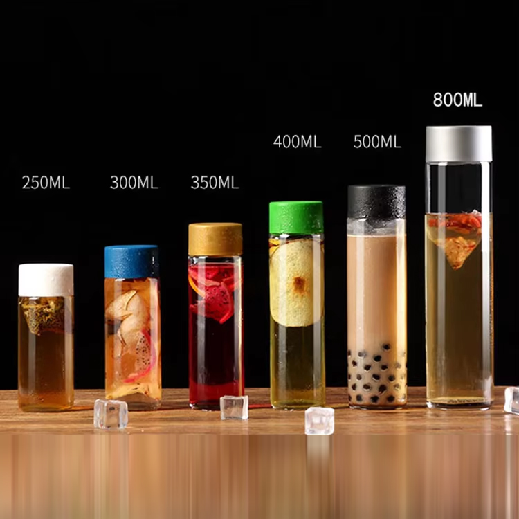 Индивидуальная бутылка для воды Voss Стеклянная бутылка Voss Бутылка для сока Voss 