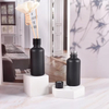 Изготовленная на заказ роскошная круглая бутылка диффузора из черного стекла объемом 50 мл с крышкой 