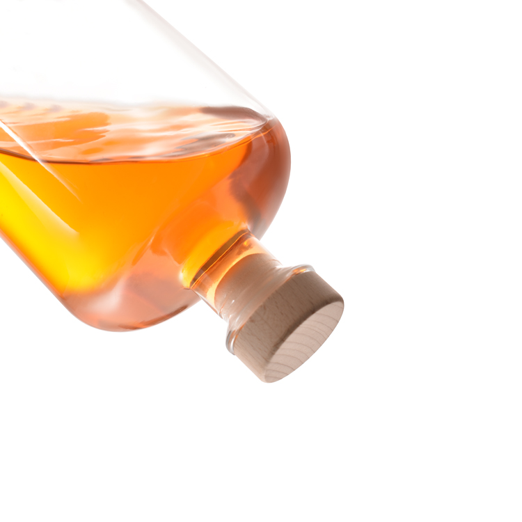 750 мл стеклянная бутылка для рома оптом с пробкой