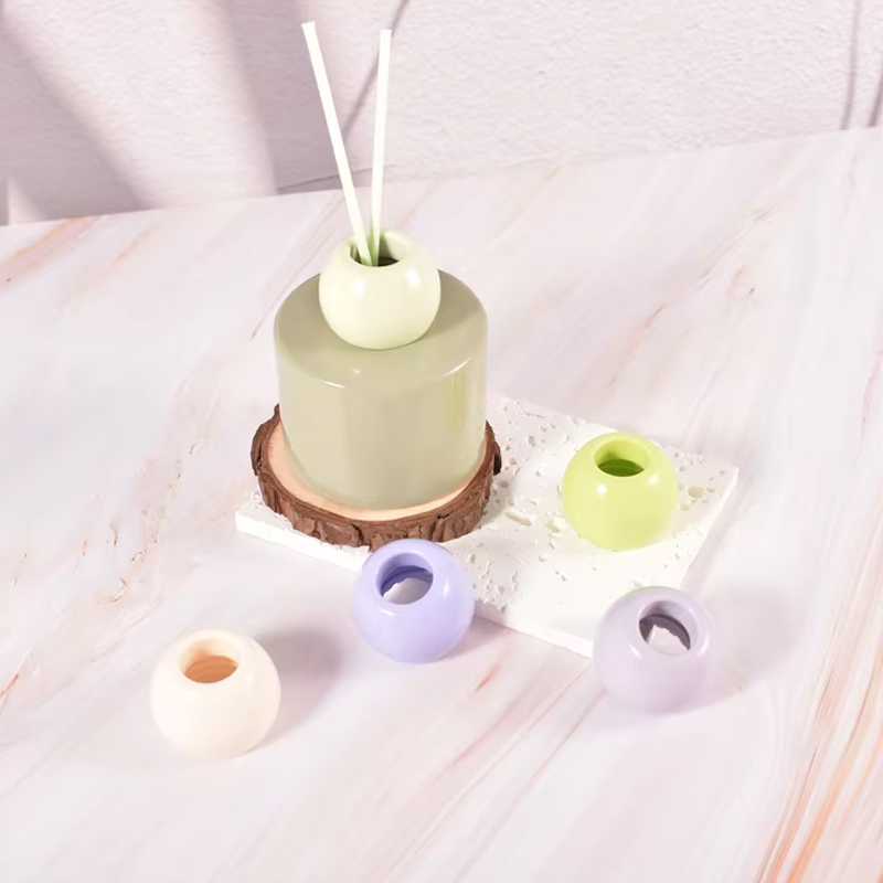 Оптовая элегантная крышка сферической формы из смолы для бутылок диффузора