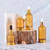 25 мл 35 мл 50 мл стеклянная бутылка эфирного масла с золотым дном и золотой крышкой