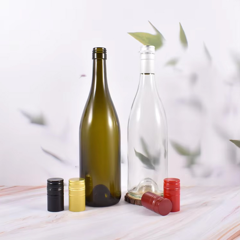 Классические бутылки для вина из бордового стекла емкостью 750 мл