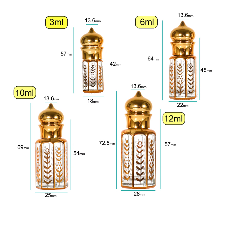 Многоразовая стеклянная бутылка в арабском стиле 