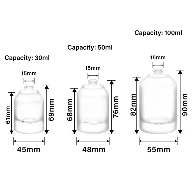 30 мл 50 мл 100 мл флакон духов с наклонным плечом
