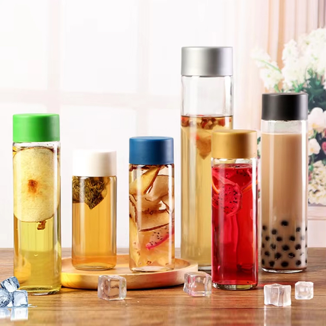 Индивидуальная бутылка для воды Voss Стеклянная бутылка Voss Бутылка для сока Voss 