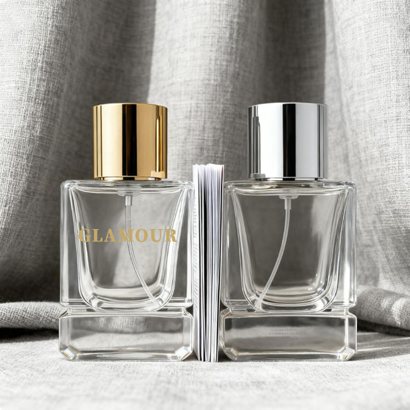 Портативная роскошная упаковка для духов, флакон квадратной формы, 30 мл, 50 мл, 100 мл, пустой флакон с насосом-распылителем 