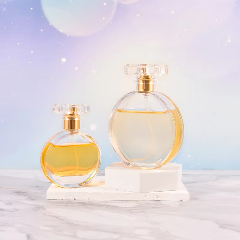 30 мл, 50 мл, 100 мл, современные стеклянные флаконы для духов со сплюснутым винтом и горлышком