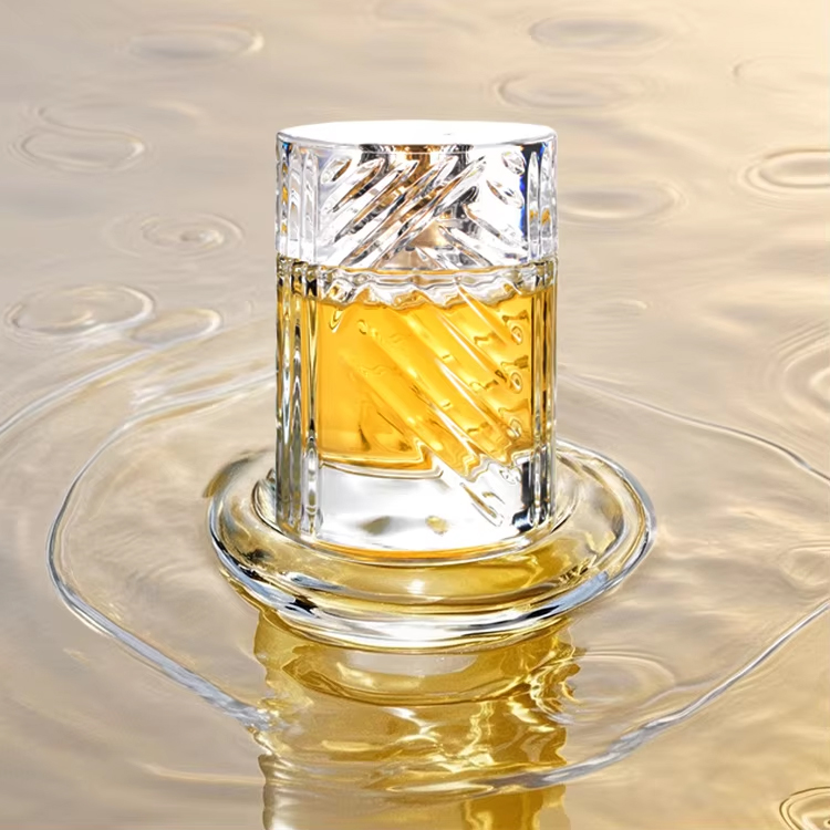 Флакон духов шаблона 50 мл 100 мл цилиндрической формы стеклянный распылитель стеклянный флакон духов