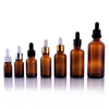 Роскошные бутылки-капельницы из янтарного стекла объемом 5 мл, 10 мл, 15 мл, 20 мл с пипеткой